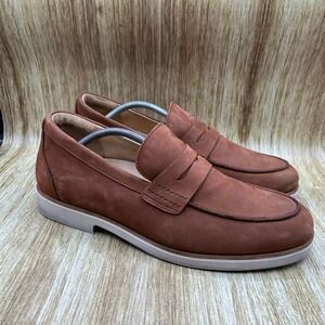 Samuel Hubbard Tailored‎ Traveler Men's Size 11.5 W Brown Casual Loafers Shoes